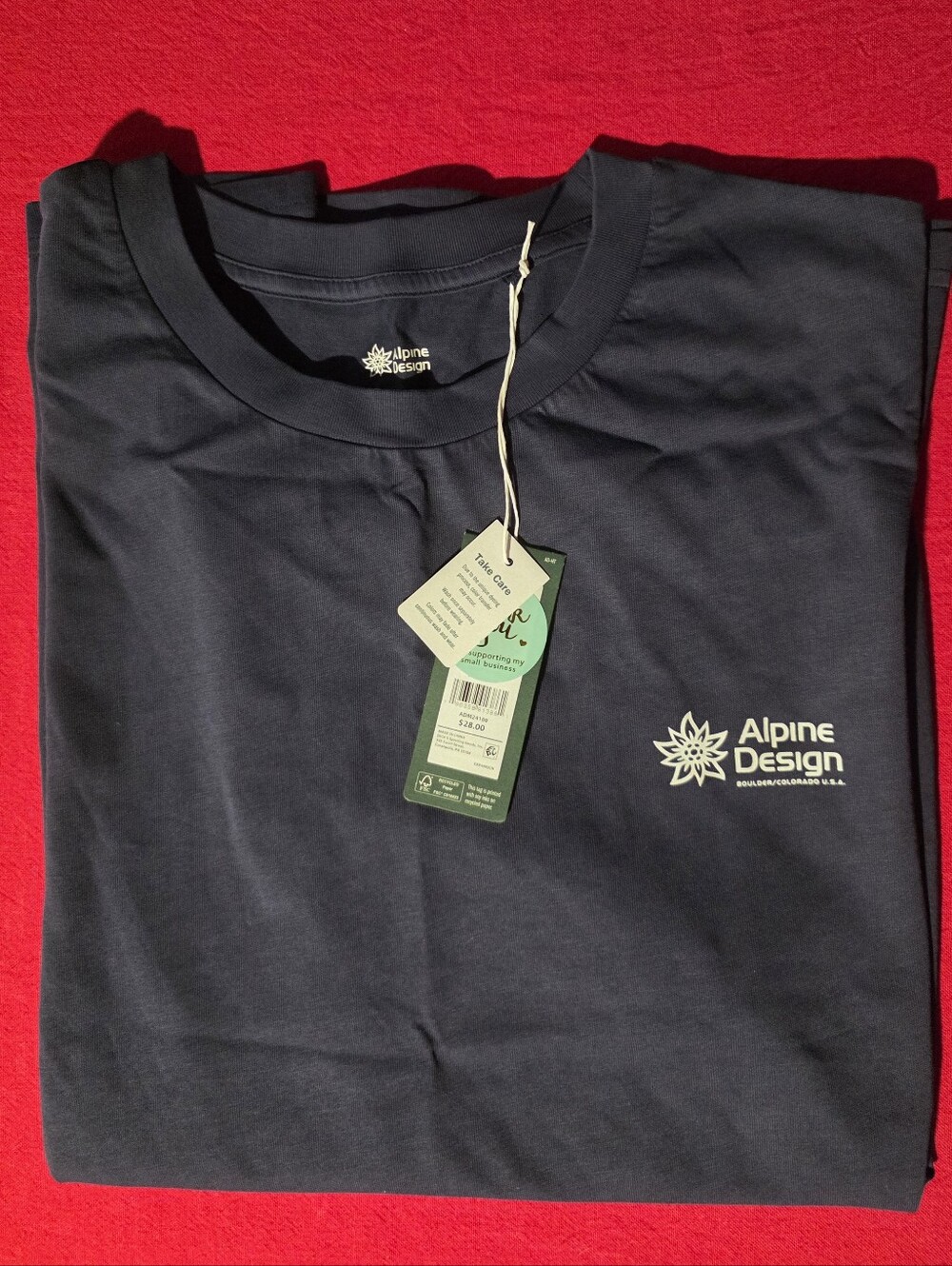 Alpine Design Navy Short-Sleeve Logo Tee